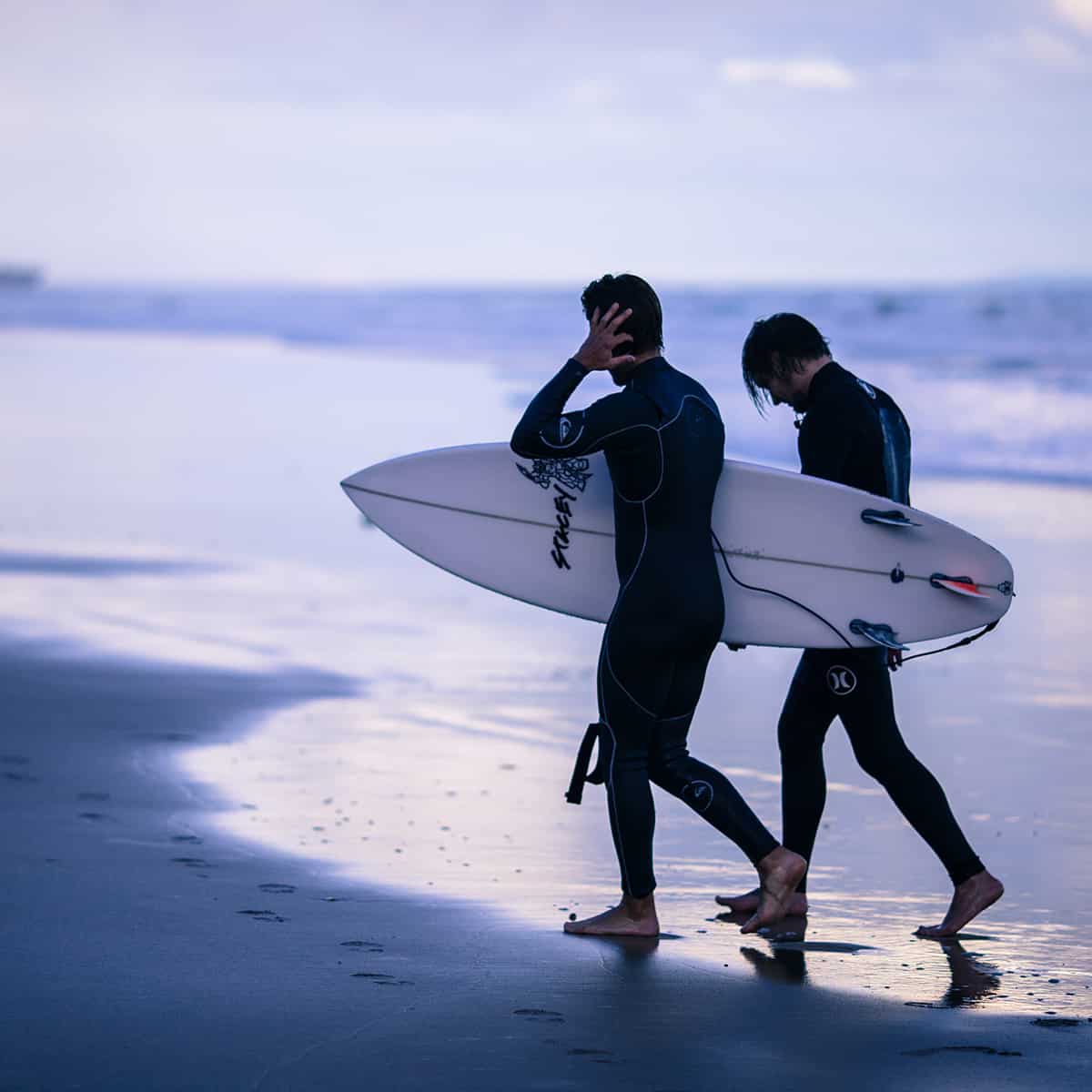 Surfen am Strand auf La Palma