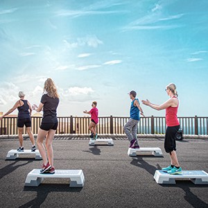 Programa de Fitness, clases frente al mar